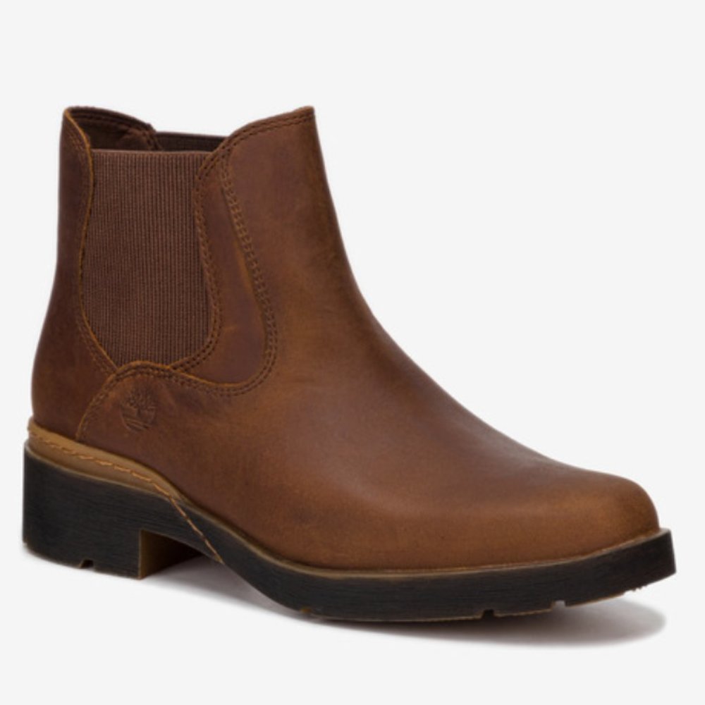 Timberland Gracelyn Chelsea Ankle Boot, brown leather